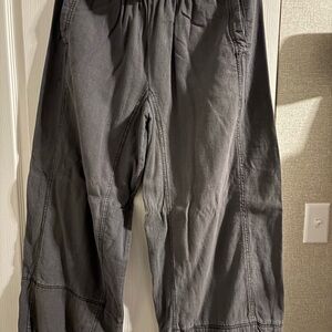 Free People Gray Textured Pants